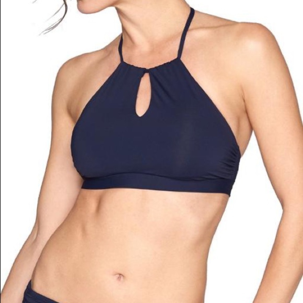 Athleta High Neck Keyhole Bikini Top